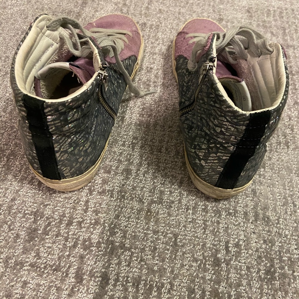 Golden goose high top slide sneakers